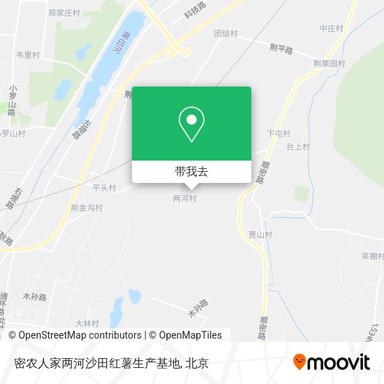 密农人家两河沙田红薯生产基地地图