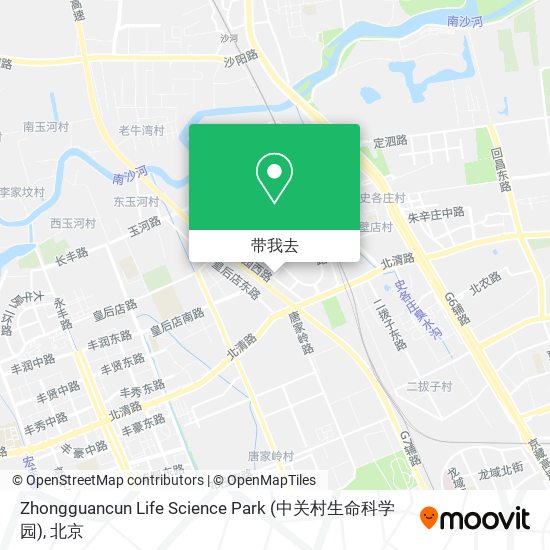 Zhongguancun Life Science Park (中关村生命科学园)地图
