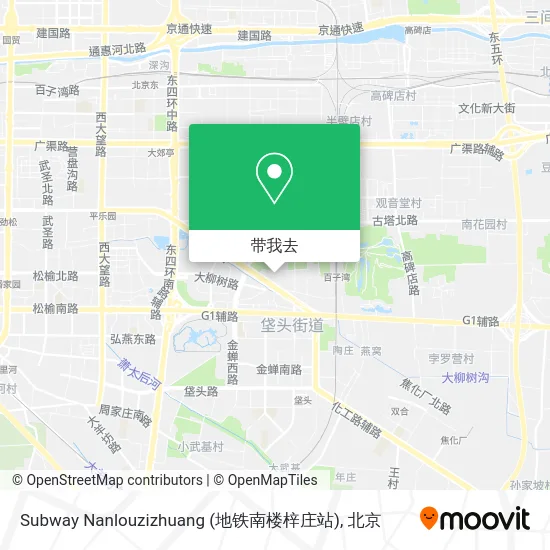 Subway Nanlouzizhuang (地铁南楼梓庄站)地图