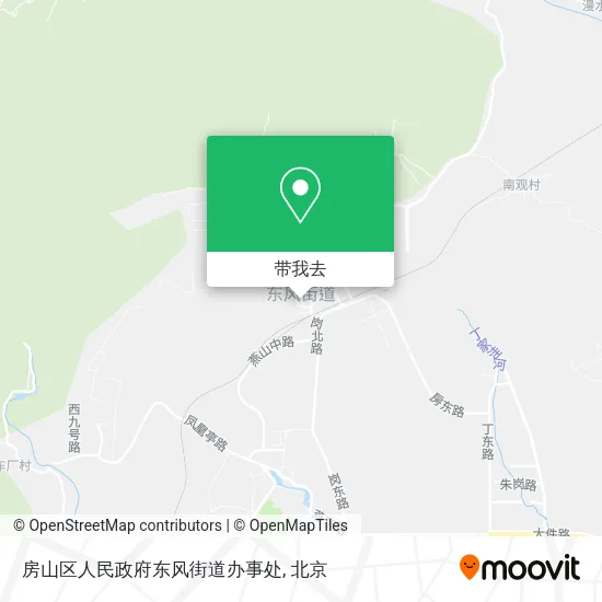 房山区人民政府东风街道办事处地图
