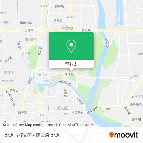 北京市顺义区人民政府地图