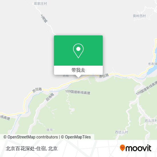 北京百花深处-住宿地图