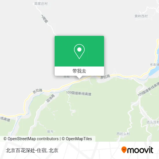 北京百花深处-住宿地图