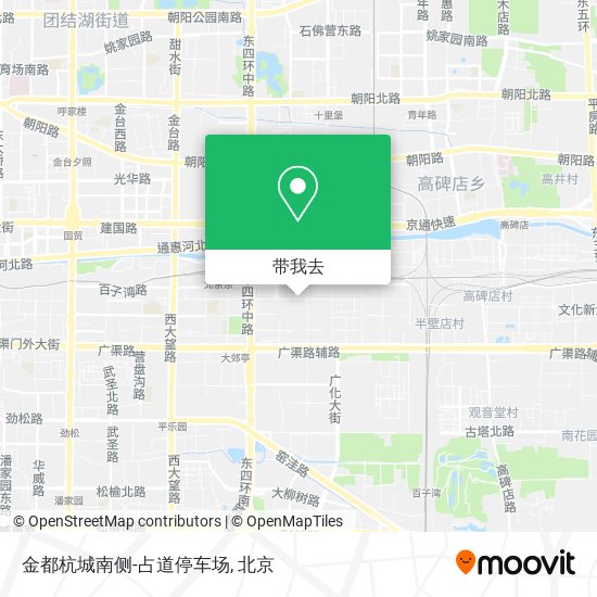 金都杭城南侧-占道停车场地图
