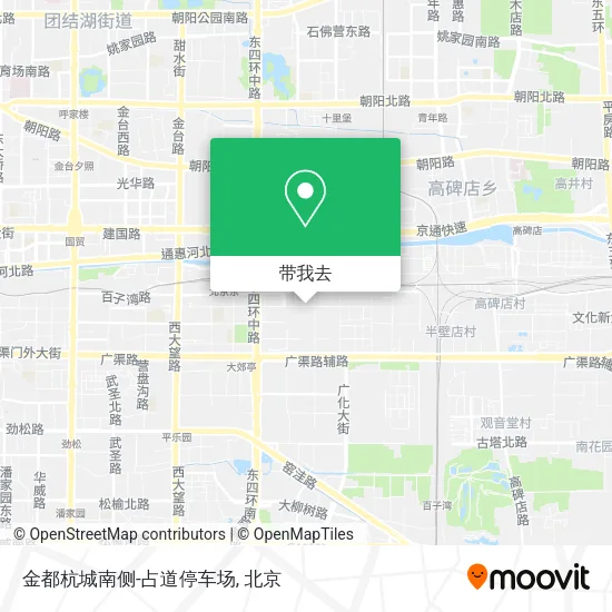 金都杭城南侧-占道停车场地图