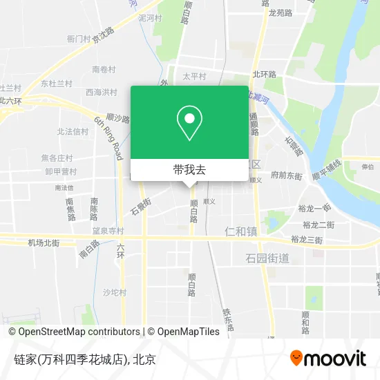 链家(万科四季花城店)地图
