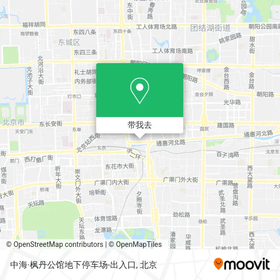 中海·枫丹公馆地下停车场-出入口地图