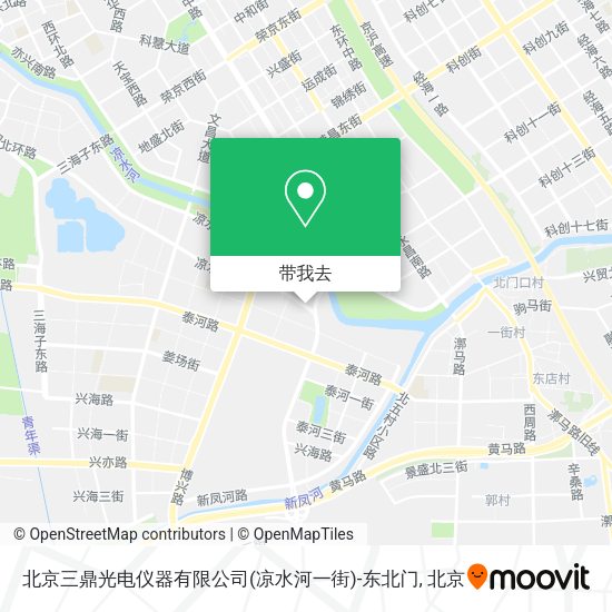 北京三鼎光电仪器有限公司(凉水河一街)-东北门地图
