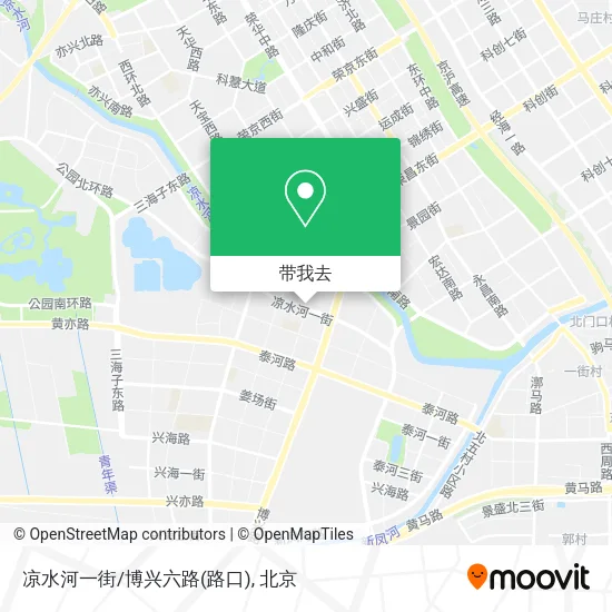 凉水河一街/博兴六路(路口)地图