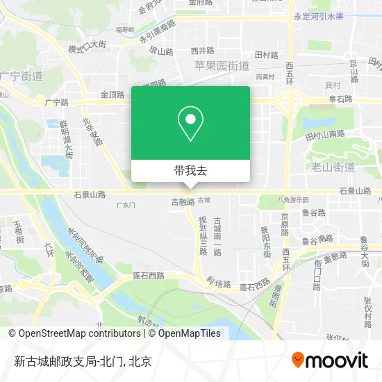 新古城邮政支局-北门地图
