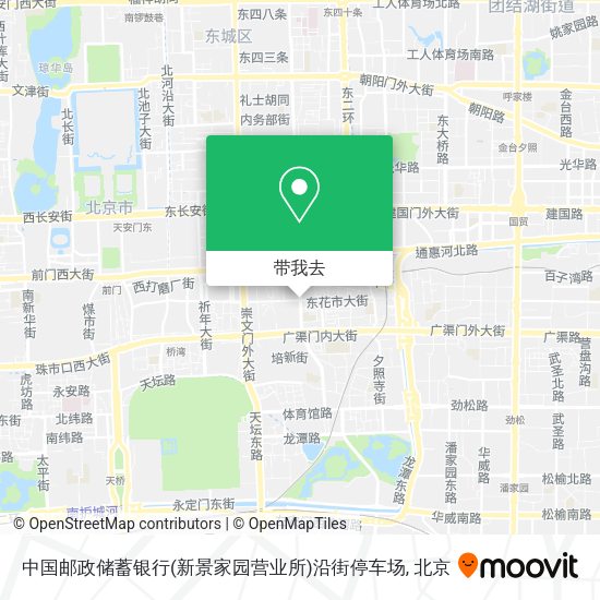 中国邮政储蓄银行(新景家园营业所)沿街停车场地图