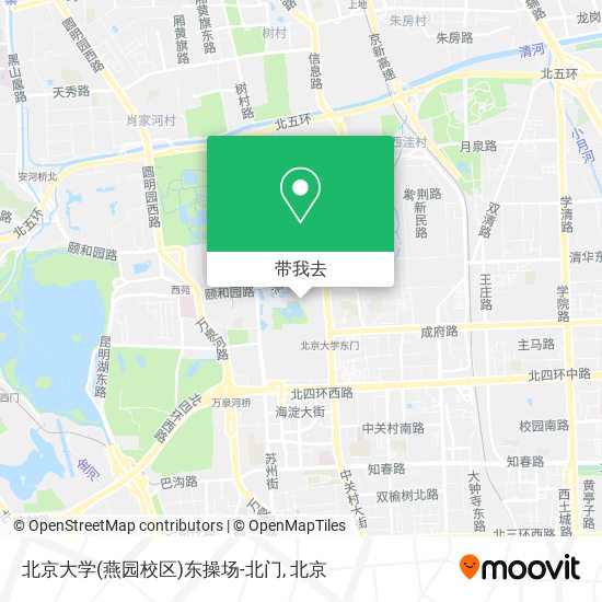北京大学(燕园校区)东操场-北门地图