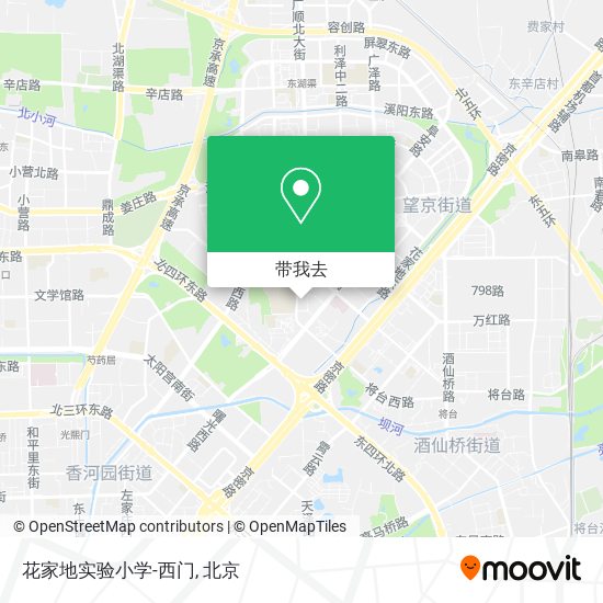 花家地实验小学-西门地图