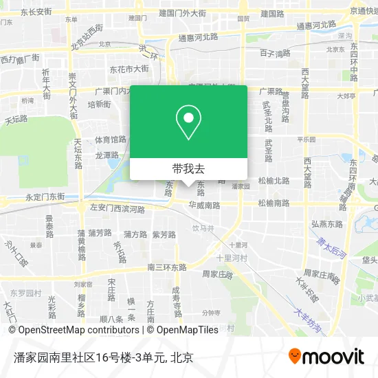 潘家园南里社区16号楼-3单元地图