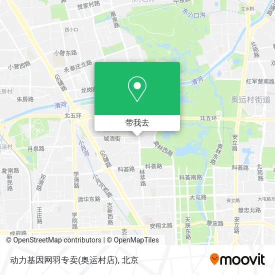 动力基因网羽专卖(奥运村店)地图