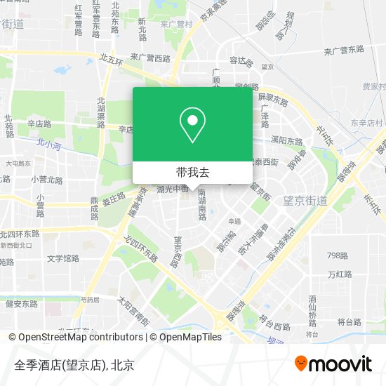 全季酒店(望京店)地图