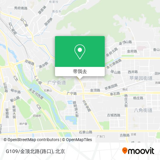G109/金顶北路(路口)地图
