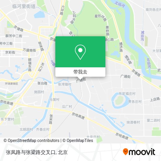 张凤路与张梁路交叉口地图