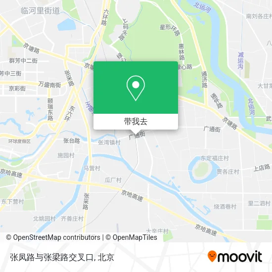 张凤路与张梁路交叉口地图