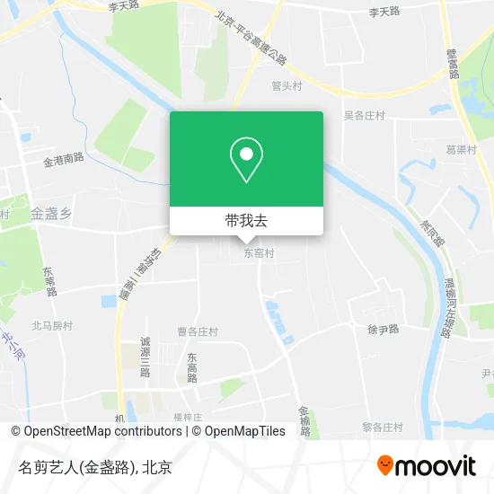 名剪艺人(金盏路)地图