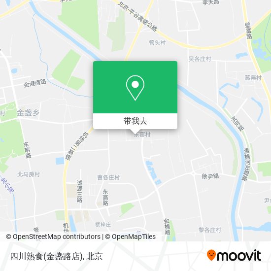 四川熟食(金盏路店)地图