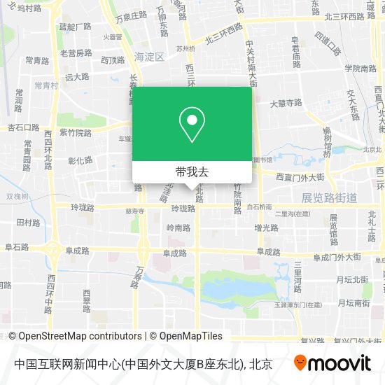 中国互联网新闻中心(中国外文大厦B座东北)地图