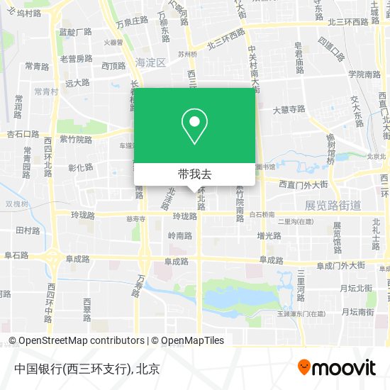 中国银行(西三环支行)地图