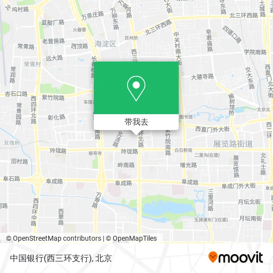 中国银行(西三环支行)地图