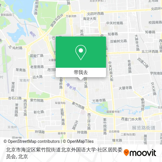 北京市海淀区紫竹院街道北京外国语大学-社区居民委员会地图