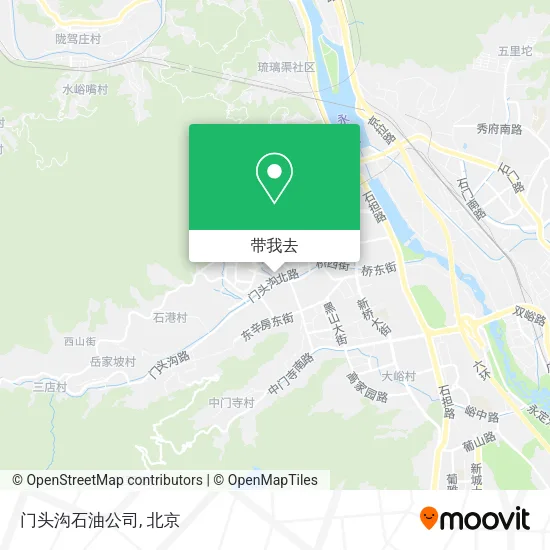 门头沟石油公司地图