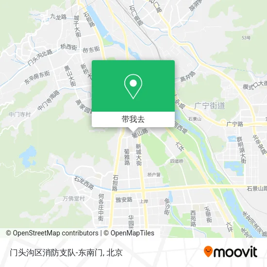 门头沟区消防支队-东南门地图