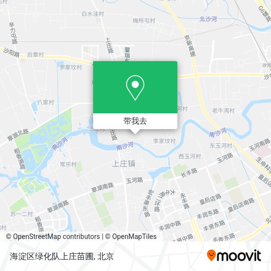 海淀区绿化队上庄苗圃地图