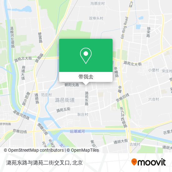 潞苑东路与潞苑二街交叉口地图