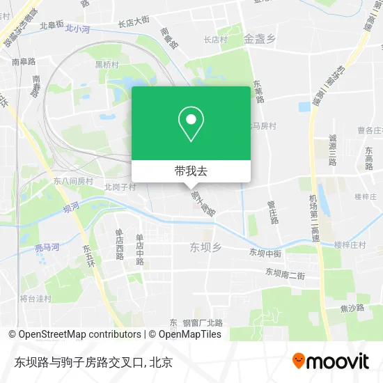 东坝路与驹子房路交叉口地图