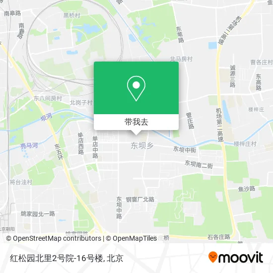 红松园北里2号院-16号楼地图