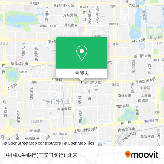 中国民生银行(广安门支行)地图