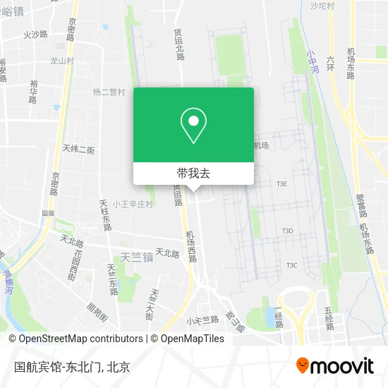 国航宾馆-东北门地图