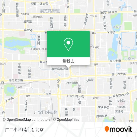 广二小区(南门)地图