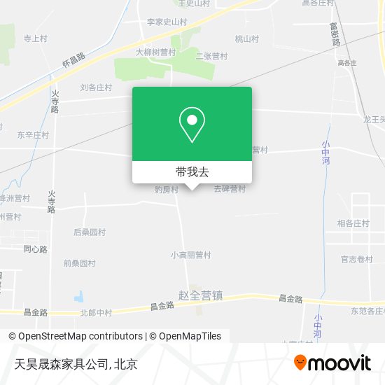 天昊晟森家具公司地图