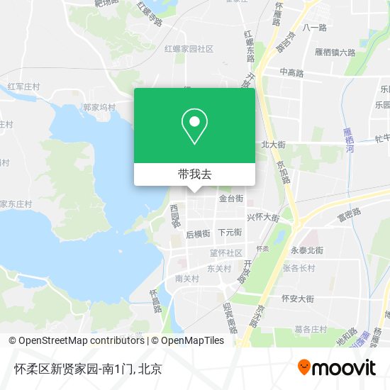 怀柔区新贤家园-南1门地图