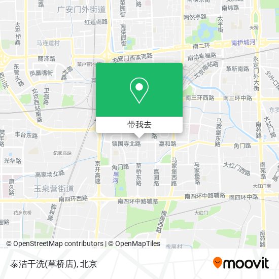 泰洁干洗(草桥店)地图