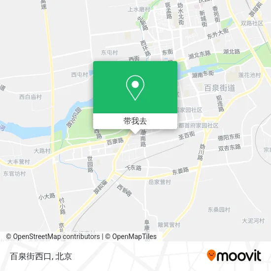 百泉街西口地图
