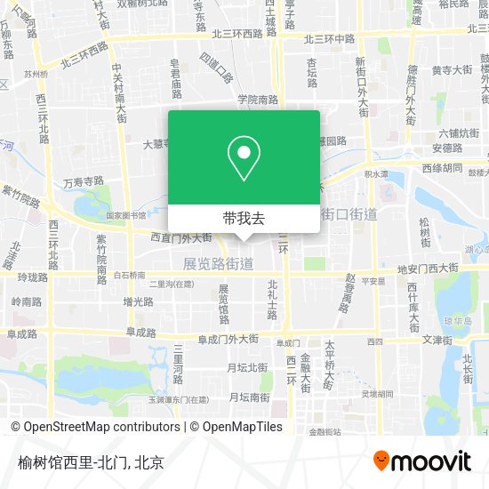 榆树馆西里-北门地图