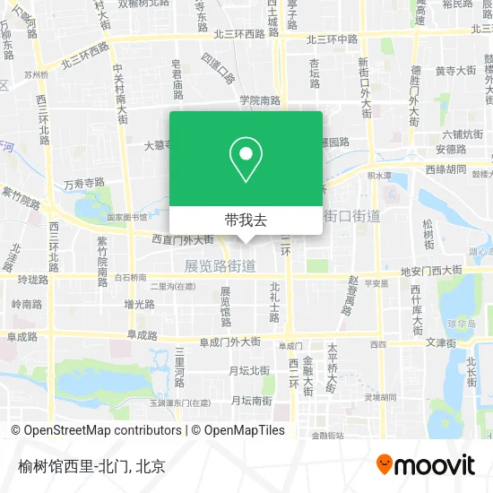 榆树馆西里-北门地图