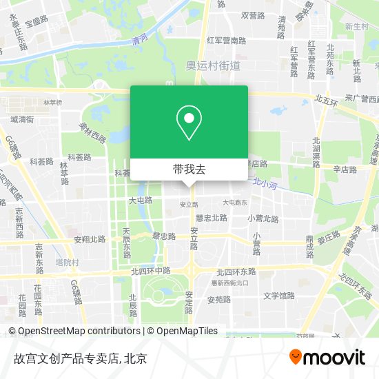 故宫文创产品专卖店地图