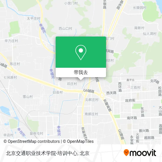 北京交通职业技术学院-培训中心地图