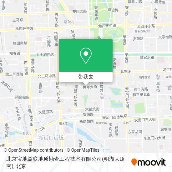 北京宝地益联地质勘查工程技术有限公司(明湖大厦南)地图