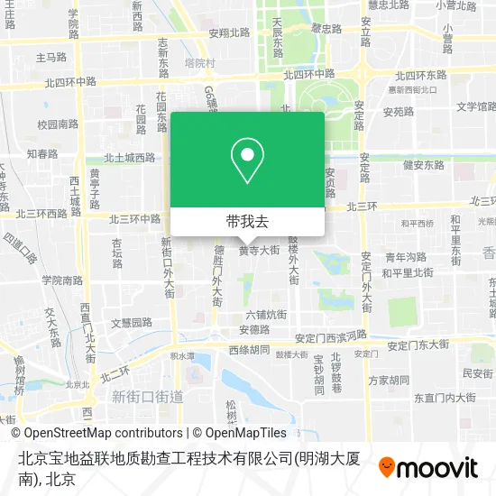 北京宝地益联地质勘查工程技术有限公司(明湖大厦南)地图