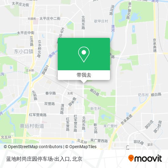 蓝地时尚庄园停车场-出入口地图