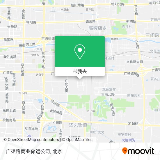 广渠路商业储运公司地图